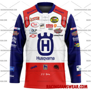 J. J. Yeley Nascar Racing 2006 Uniform Apparel Clothes Baseball Jersey Hockey Jersey 3 Nascar store - Loyal fans of J. J. Yeley's Men's Baseball Jersey,Women's Baseball Jersey,Kid's Baseball Jersey,Men's Hockey Jerseys,WoMen's Hockey Jerseys,Youth's Hockey Jerseys:vintage nascar racing suit,uniform,apparel,shirts,merch,merchandise,jersey,hoodie,jackets,shorts,sweatshirt,outfits,clothes