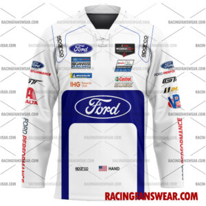 Joey Hand IMSA Ford GT Racing 2017 Uniform Apparel Clothes Baseball Jersey Hockey Jersey 3 vintage IMSA racing suit,uniform,apparel,shirts,merch,merchandise,jersey,hoodie,jackets,shorts,sweatshirt,outfits,clothes