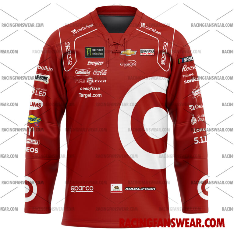 Nascar store - Loyal fans of Kyle Larson's Men's Baseball Jersey,Women's Baseball Jersey,Kid's Baseball Jersey,Men's Hockey Jerseys,WoMen's Hockey Jerseys,Youth's Hockey Jerseys:vintage nascar racing suit,uniform,apparel,shirts,merch,merchandise,jersey,hoodie,jackets,shorts,sweatshirt,outfits,clothes