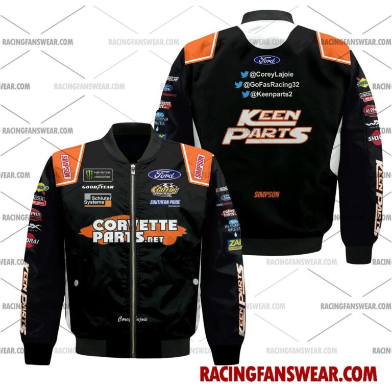 Nascar store - Loyal fans of Corey Lajoie's Bomber Jacket,Unisex Thick Coat,Unisex Sleeveless Hoodie,Unisex Hooded T-Shirt,Kid Sleeveless Hoodie,Kid Hooded T-Shirts,Kid Thick Coat:vintage nascar racing suit,uniform,apparel,shirts,merch,merchandise,jersey,hoodie,jackets,shorts,sweatshirt,outfits,clothes