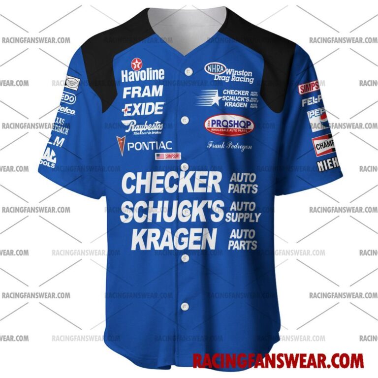 NHRA store - Loyal fans of Frank Pedregon's Men's Baseball Jersey,Women's Baseball Jersey,Kid's Baseball Jersey,Men's Hockey Jerseys,WoMen's Hockey Jerseys,Youth's Hockey Jerseys:vintage NHRA racing suit,uniform,apparel,shirts,merch,merchandise,jersey,hoodie,jackets,shorts,sweatshirt,outfits,clothes