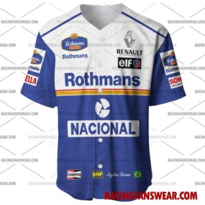 Ayrton Senna Formula One Racing 1994 Uniform Apparel Clothes Baseball Jersey Hockey Jersey 1 Formula One store - Loyal fans of Ayrton Senna's Men's Baseball Jersey,Women's Baseball Jersey,Kid's Baseball Jersey,Men's Hockey Jerseys,WoMen's Hockey Jerseys,Youth's Hockey Jerseys:vintage formula one racing suit,uniform,apparel,shirts,merch,merchandise,jersey,hoodie,jackets,shorts,sweatshirt,outfits,clothes