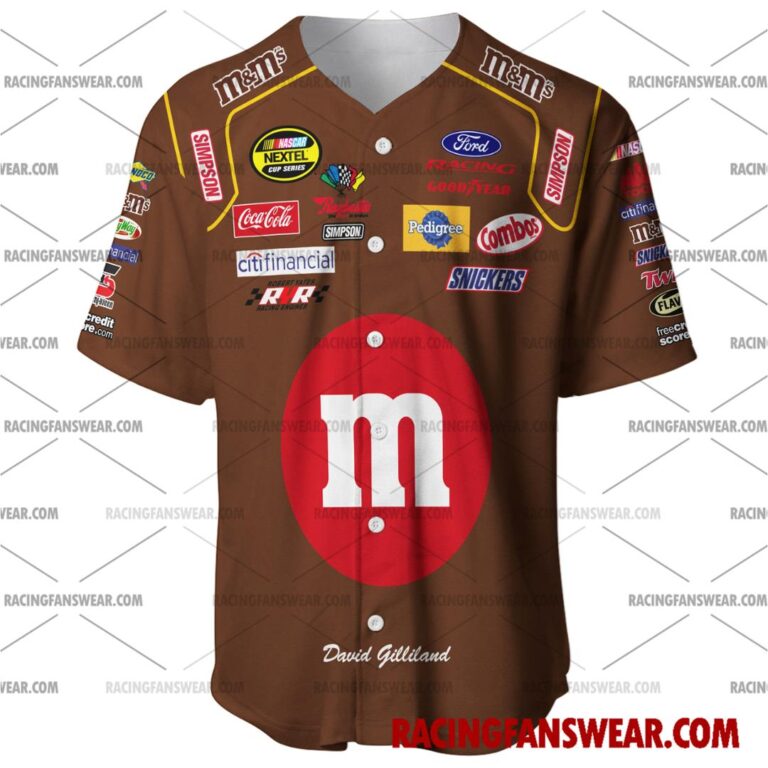 Nascar store - Loyal fans of David Gilliland's Men's Baseball Jersey,Women's Baseball Jersey,Kid's Baseball Jersey,Men's Hockey Jerseys,WoMen's Hockey Jerseys,Youth's Hockey Jerseys:vintage nascar racing suit,uniform,apparel,shirts,merch,merchandise,jersey,hoodie,jackets,shorts,sweatshirt,outfits,clothes