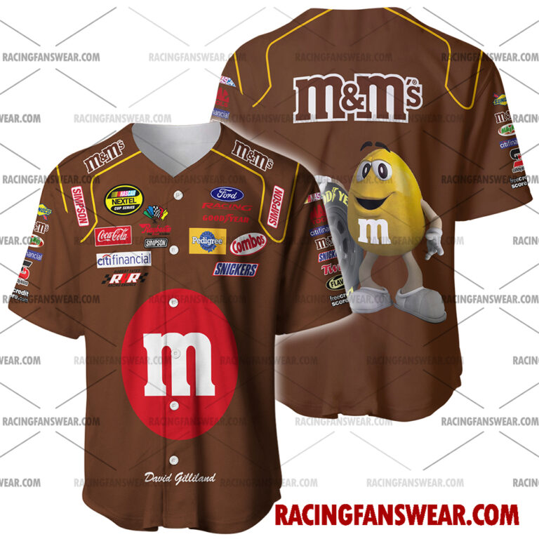 Nascar store - Loyal fans of David Gilliland's Men's Baseball Jersey,Women's Baseball Jersey,Kid's Baseball Jersey,Men's Hockey Jerseys,WoMen's Hockey Jerseys,Youth's Hockey Jerseys:vintage nascar racing suit,uniform,apparel,shirts,merch,merchandise,jersey,hoodie,jackets,shorts,sweatshirt,outfits,clothes