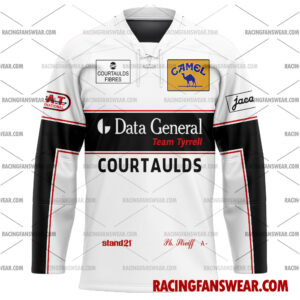 Philippe Streiff Formula One Racing 1987 Uniform Apparel Clothes Baseball Jersey Hockey Jersey 3 Formula One store - Loyal fans of Philippe Streiff's Men's Baseball Jersey,Women's Baseball Jersey,Kid's Baseball Jersey,Men's Hockey Jerseys,WoMen's Hockey Jerseys,Youth's Hockey Jerseys:vintage formula one racing suit,uniform,apparel,shirts,merch,merchandise,jersey,hoodie,jackets,shorts,sweatshirt,outfits,clothes