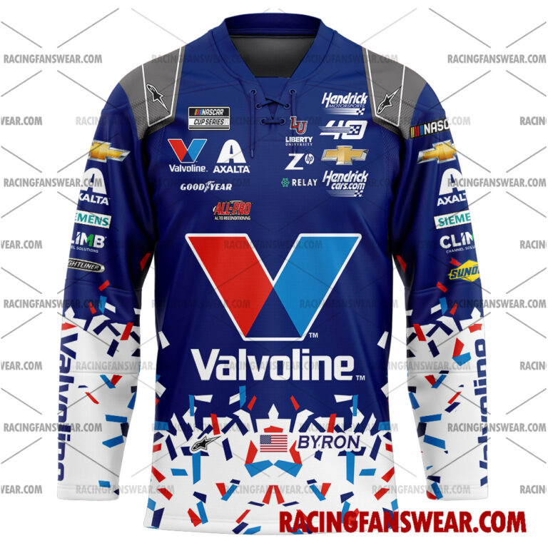 Nascar store - Loyal fans of William Byron's Men's Baseball Jersey,Women's Baseball Jersey,Kid's Baseball Jersey,Men's Hockey Jerseys,WoMen's Hockey Jerseys,Youth's Hockey Jerseys:vintage nascar racing suit,uniform,apparel,shirts,merch,merchandise,jersey,hoodie,jackets,shorts,sweatshirt,outfits,clothes