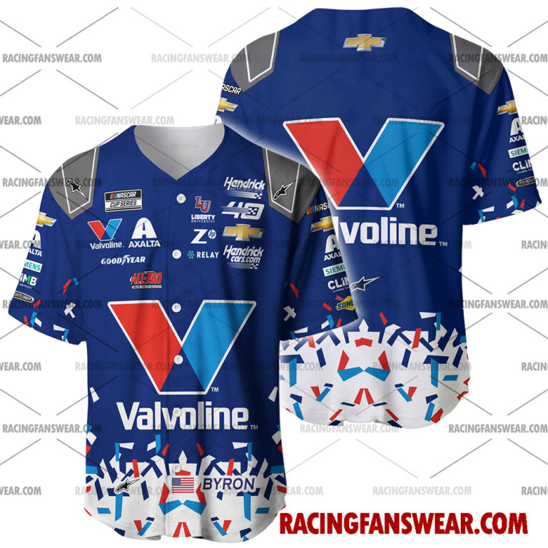 Nascar store - Loyal fans of William Byron's Men's Baseball Jersey,Women's Baseball Jersey,Kid's Baseball Jersey,Men's Hockey Jerseys,WoMen's Hockey Jerseys,Youth's Hockey Jerseys:vintage nascar racing suit,uniform,apparel,shirts,merch,merchandise,jersey,hoodie,jackets,shorts,sweatshirt,outfits,clothes