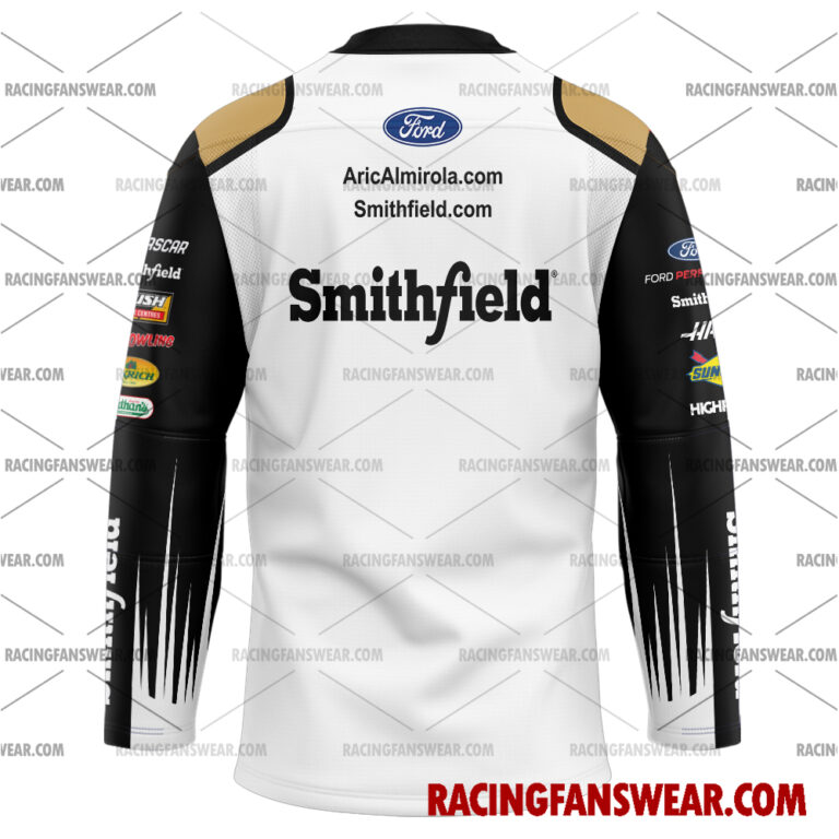 Nascar store - Loyal fans of Aric Almirola's Men's Baseball Jersey,Women's Baseball Jersey,Kid's Baseball Jersey,Men's Hockey Jerseys,WoMen's Hockey Jerseys,Youth's Hockey Jerseys:vintage nascar racing suit,uniform,apparel,shirts,merch,merchandise,jersey,hoodie,jackets,shorts,sweatshirt,outfits,clothes