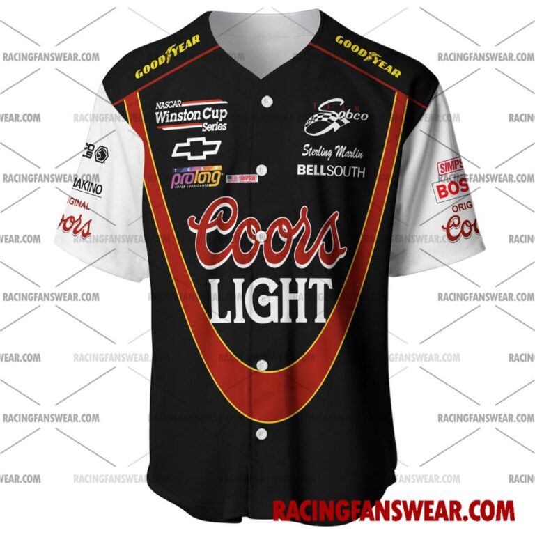 Nascar store - Loyal fans of Sterling Marlin's Men's Baseball Jersey,Women's Baseball Jersey,Kid's Baseball Jersey,Men's Hockey Jerseys,WoMen's Hockey Jerseys,Youth's Hockey Jerseys:vintage nascar racing suit,uniform,apparel,shirts,merch,merchandise,jersey,hoodie,jackets,shorts,sweatshirt,outfits,clothes