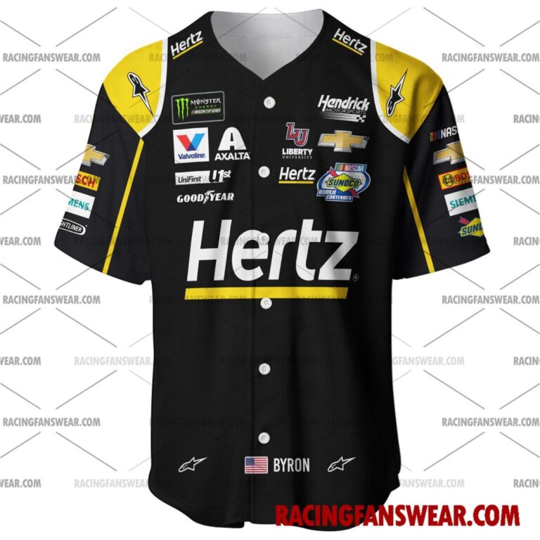 Nascar store - Loyal fans of William Byron's Men's Baseball Jersey,Women's Baseball Jersey,Kid's Baseball Jersey,Men's Hockey Jerseys,WoMen's Hockey Jerseys,Youth's Hockey Jerseys:vintage nascar racing suit,uniform,apparel,shirts,merch,merchandise,jersey,hoodie,jackets,shorts,sweatshirt,outfits,clothes