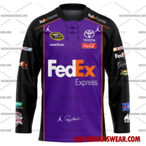 Nascar store - Loyal fans of Denny Hamlin's Men's Baseball Jersey,Women's Baseball Jersey,Kid's Baseball Jersey,Men's Hockey Jerseys,WoMen's Hockey Jerseys,Youth's Hockey Jerseys:vintage nascar racing suit,uniform,apparel,shirts,merch,merchandise,jersey,hoodie,jackets,shorts,sweatshirt,outfits,clothes