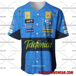 Fernando Alonso Formula One Racing 2004 Uniform Apparel Clothes Baseball Jersey Hockey Jersey 1 Formula One store - Loyal fans of Fernando Alonso's Men's Baseball Jersey,Women's Baseball Jersey,Kid's Baseball Jersey,Men's Hockey Jerseys,WoMen's Hockey Jerseys,Youth's Hockey Jerseys:vintage formula one racing suit,uniform,apparel,shirts,merch,merchandise,jersey,hoodie,jackets,shorts,sweatshirt,outfits,clothes