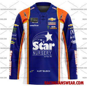 Kurt Busch Nascar Racing 2019 Uniform Apparel Clothes Baseball Jersey Hockey Jersey 3 Nascar store - Loyal fans of Kurt Busch's Men's Baseball Jersey,Women's Baseball Jersey,Kid's Baseball Jersey,Men's Hockey Jerseys,WoMen's Hockey Jerseys,Youth's Hockey Jerseys:vintage nascar racing suit,uniform,apparel,shirts,merch,merchandise,jersey,hoodie,jackets,shorts,sweatshirt,outfits,clothes