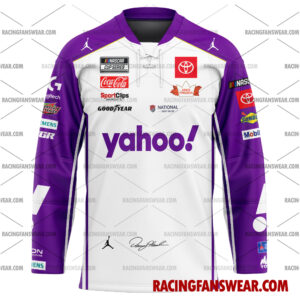 Nascar store - Loyal fans of Denny Hamlin's Men's Baseball Jersey,Women's Baseball Jersey,Kid's Baseball Jersey,Men's Hockey Jerseys,WoMen's Hockey Jerseys,Youth's Hockey Jerseys:vintage nascar racing suit,uniform,apparel,shirts,merch,merchandise,jersey,hoodie,jackets,shorts,sweatshirt,outfits,clothes
