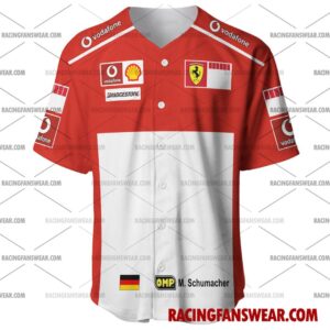 Michael Schumacher Formula One Racing 2006 Uniform Apparel Clothes Baseball Jersey Hockey Jersey 1 Formula One store - Loyal fans of Michael Schumacher's Men's Baseball Jersey,Women's Baseball Jersey,Kid's Baseball Jersey,Men's Hockey Jerseys,WoMen's Hockey Jerseys,Youth's Hockey Jerseys:vintage formula one racing suit,uniform,apparel,shirts,merch,merchandise,jersey,hoodie,jackets,shorts,sweatshirt,outfits,clothes
