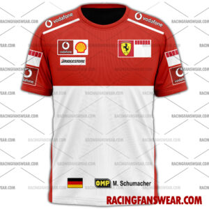 Michael Schumacher Formula One Racing 2006 Uniform Apparel Clothes Sweatshirt Zip Pop Top Hoodie T-Shirt Long Pant 5 Formula One store - Loyal fans of Michael Schumacher's Unisex Hoodie,Unisex Pop Top Hoodie,Unisex Zip Hoodie,Unisex T-Shirt,Unisex Sweatshirt,Unisex Long Pants,Kid Hoodie,Kid Zip Hoodie,Kid T-Shirt,Kid Sweatshirt,Kid Long Pants:vintage formula one racing suit,uniform,apparel,shirts,merch,merchandise,jersey,hoodie,jackets,shorts,sweatshirt,outfits,clothes