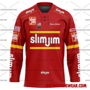 Nascar store - Loyal fans of Justin Labonte's Men's Baseball Jersey,Women's Baseball Jersey,Kid's Baseball Jersey,Men's Hockey Jerseys,WoMen's Hockey Jerseys,Youth's Hockey Jerseys:vintage nascar racing suit,uniform,apparel,shirts,merch,merchandise,jersey,hoodie,jackets,shorts,sweatshirt,outfits,clothes