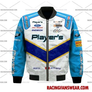 Paul Tracy IndyCar Racing 2003 Uniform Apparel Clothes Bomber Thick Coat Sleeveless Hoodie Hooded T-Shirt 2 IndyCar store - Loyal fans of Paul Tracy's Bomber Jacket,Unisex Thick Coat,Unisex Sleeveless Hoodie,Unisex Hooded T-Shirt,Kid Sleeveless Hoodie,Kid Hooded T-Shirts,Kid Thick Coat:Vintage indycar racing suit,uniform,apparel,shirts,merch,merchandise,jersey,hoodie,jackets,shorts,sweatshirt,outfits,clothes