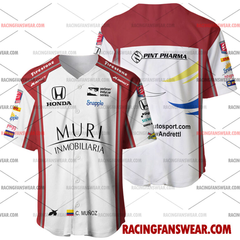 IndyCar store - Loyal fans of Carlos Munoz's Men's Baseball Jersey,Women's Baseball Jersey,Kid's Baseball Jersey,Men's Hockey Jerseys,WoMen's Hockey Jerseys,Youth's Hockey Jerseys:Vintage indycar racing suit,uniform,apparel,shirts,merch,merchandise,jersey,hoodie,jackets,shorts,sweatshirt,outfits,clothes