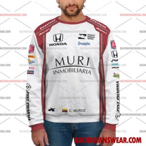 Carlos Munoz IndyCar Racing 2016 Uniform Apparel Clothes Sweatshirt Zip Pop Top Hoodie T-Shirt Long Pant 7 IndyCar store - Loyal fans of Carlos Munoz's Unisex Hoodie,Unisex Pop Top Hoodie,Unisex Zip Hoodie,Unisex T-Shirt,Unisex Sweatshirt,Unisex Long Pants,Kid Hoodie,Kid Zip Hoodie,Kid T-Shirt,Kid Sweatshirt,Kid Long Pants:Vintage indycar racing suit,uniform,apparel,shirts,merch,merchandise,jersey,hoodie,jackets,shorts,sweatshirt,outfits,clothes
