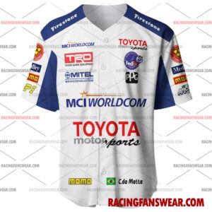 Cristiano da Matta IndyCar Racing 1999 Uniform Apparel Clothes Baseball Jersey Hockey Jersey 1 IndyCar store - Loyal fans of Cristiano da Matta's Men's Baseball Jersey,Women's Baseball Jersey,Kid's Baseball Jersey,Men's Hockey Jerseys,WoMen's Hockey Jerseys,Youth's Hockey Jerseys:Vintage indycar racing suit,uniform,apparel,shirts,merch,merchandise,jersey,hoodie,jackets,shorts,sweatshirt,outfits,clothes