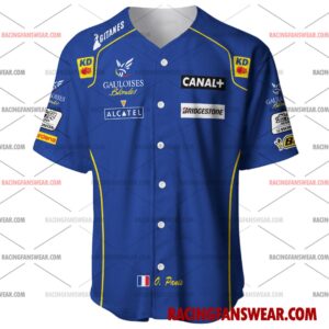 Olivier Panis Formula One Racing 1997 Uniform Apparel Clothes Baseball Jersey Hockey Jersey 1 Formula One store - Loyal fans of Olivier Panis's Men's Baseball Jersey,Women's Baseball Jersey,Kid's Baseball Jersey,Men's Hockey Jerseys,WoMen's Hockey Jerseys,Youth's Hockey Jerseys:vintage formula one racing suit,uniform,apparel,shirts,merch,merchandise,jersey,hoodie,jackets,shorts,sweatshirt,outfits,clothes