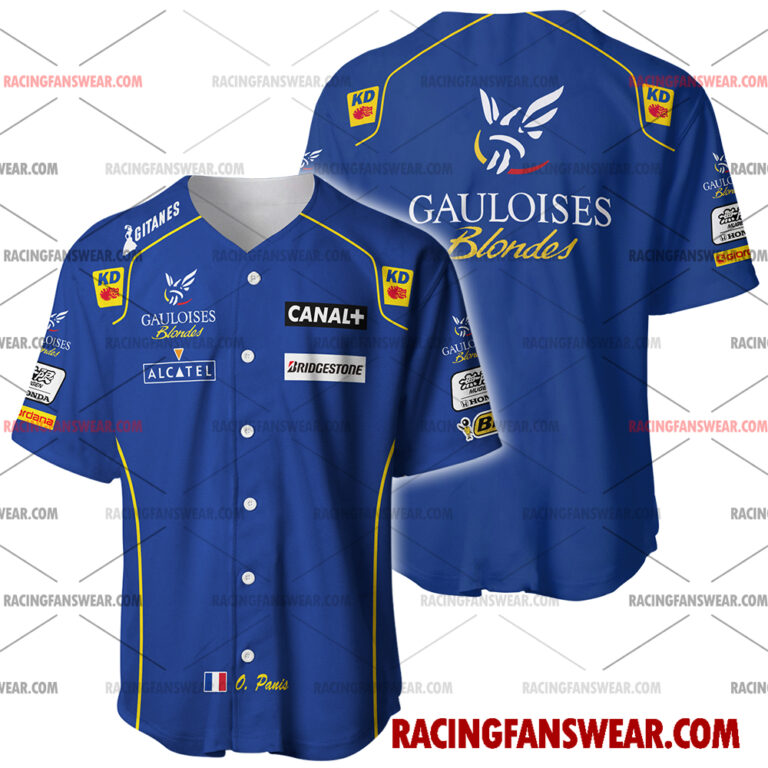 Formula One store - Loyal fans of Olivier Panis's Men's Baseball Jersey,Women's Baseball Jersey,Kid's Baseball Jersey,Men's Hockey Jerseys,WoMen's Hockey Jerseys,Youth's Hockey Jerseys:vintage formula one racing suit,uniform,apparel,shirts,merch,merchandise,jersey,hoodie,jackets,shorts,sweatshirt,outfits,clothes