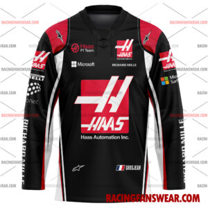Romain Grosjean Formula One Racing 2017 Uniform Apparel Clothes Baseball Jersey Hockey Jersey 3 Formula One store - Loyal fans of Romain Grosjean's Men's Baseball Jersey,Women's Baseball Jersey,Kid's Baseball Jersey,Men's Hockey Jerseys,WoMen's Hockey Jerseys,Youth's Hockey Jerseys:vintage formula one racing suit,uniform,apparel,shirts,merch,merchandise,jersey,hoodie,jackets,shorts,sweatshirt,outfits,clothes