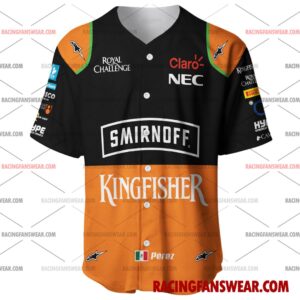 Sergio Perez Formula One Racing 2015 Uniform Apparel Clothes Baseball Jersey Hockey Jersey 1 Formula One store - Loyal fans of Sergio Perez's Men's Baseball Jersey,Women's Baseball Jersey,Kid's Baseball Jersey,Men's Hockey Jerseys,WoMen's Hockey Jerseys,Youth's Hockey Jerseys:vintage formula one racing suit,uniform,apparel,shirts,merch,merchandise,jersey,hoodie,jackets,shorts,sweatshirt,outfits,clothes