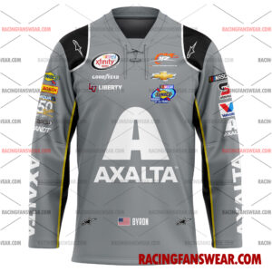 Nascar store - Loyal fans of William Byron's Men's Baseball Jersey,Women's Baseball Jersey,Kid's Baseball Jersey,Men's Hockey Jerseys,WoMen's Hockey Jerseys,Youth's Hockey Jerseys:vintage nascar racing suit,uniform,apparel,shirts,merch,merchandise,jersey,hoodie,jackets,shorts,sweatshirt,outfits,clothes