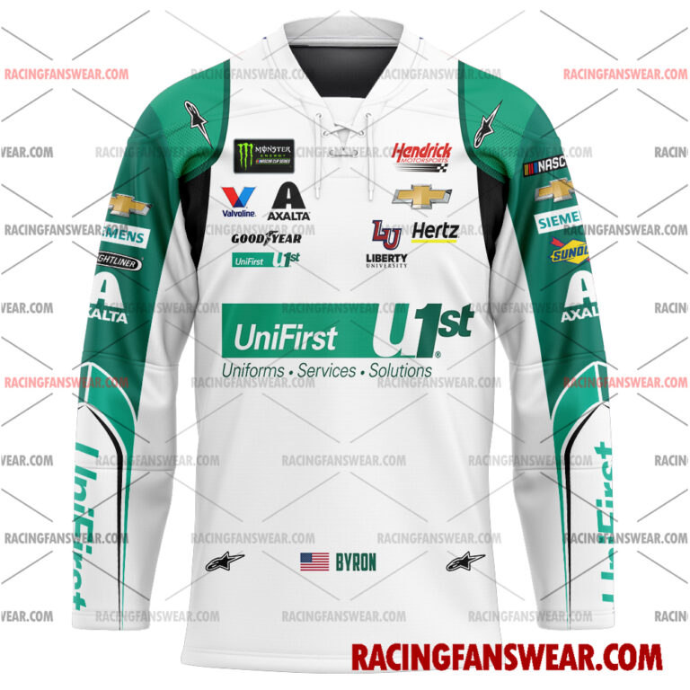 Nascar store - Loyal fans of William Byron's Men's Baseball Jersey,Women's Baseball Jersey,Kid's Baseball Jersey,Men's Hockey Jerseys,WoMen's Hockey Jerseys,Youth's Hockey Jerseys:vintage nascar racing suit,uniform,apparel,shirts,merch,merchandise,jersey,hoodie,jackets,shorts,sweatshirt,outfits,clothes