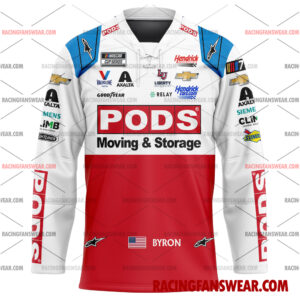 Nascar store - Loyal fans of William Byron's Men's Baseball Jersey,Women's Baseball Jersey,Kid's Baseball Jersey,Men's Hockey Jerseys,WoMen's Hockey Jerseys,Youth's Hockey Jerseys:vintage nascar racing suit,uniform,apparel,shirts,merch,merchandise,jersey,hoodie,jackets,shorts,sweatshirt,outfits,clothes