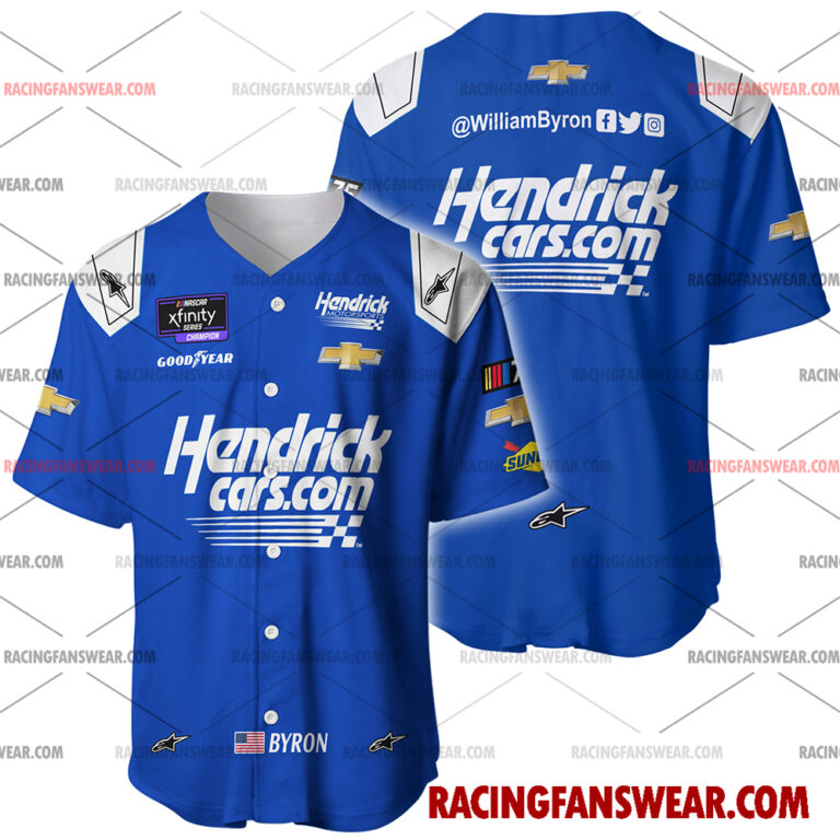 Nascar store - Loyal fans of William Byron's Men's Baseball Jersey,Women's Baseball Jersey,Kid's Baseball Jersey,Men's Hockey Jerseys,WoMen's Hockey Jerseys,Youth's Hockey Jerseys:vintage nascar racing suit,uniform,apparel,shirts,merch,merchandise,jersey,hoodie,jackets,shorts,sweatshirt,outfits,clothes