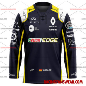 Carlos Sainz Formula One Racing 2018 Uniform Apparel Clothes Baseball Jersey Hockey Jersey 3 Formula One store - Loyal fans of Carlos Sainz's Men's Baseball Jersey,Women's Baseball Jersey,Kid's Baseball Jersey,Men's Hockey Jerseys,WoMen's Hockey Jerseys,Youth's Hockey Jerseys:vintage formula one racing suit,uniform,apparel,shirts,merch,merchandise,jersey,hoodie,jackets,shorts,sweatshirt,outfits,clothes