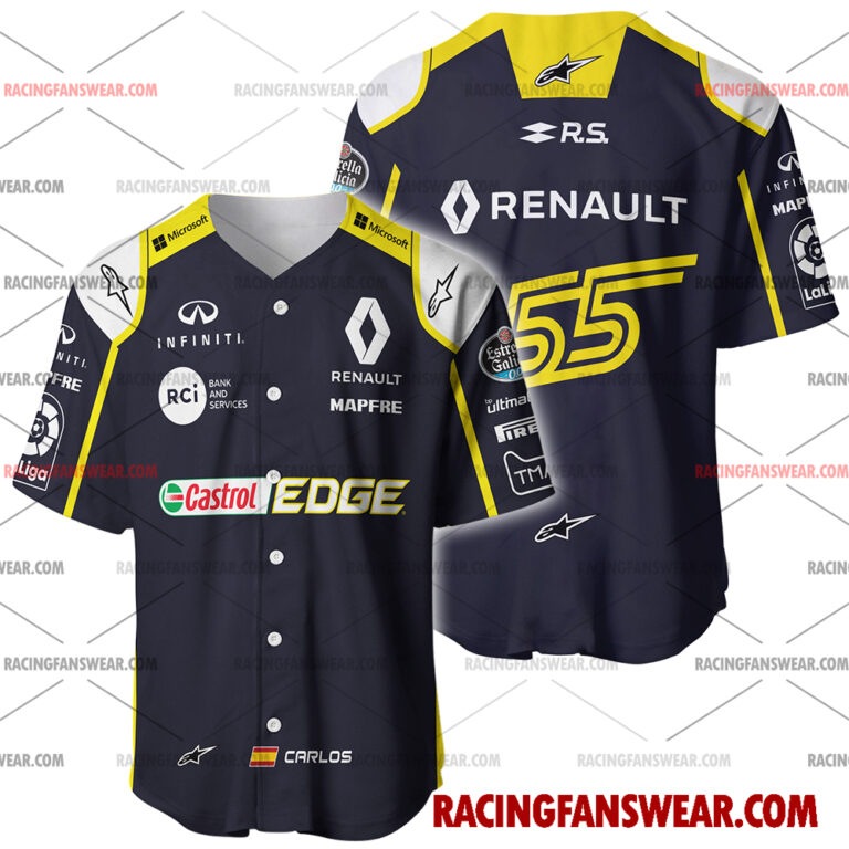 Formula One store - Loyal fans of Carlos Sainz's Men's Baseball Jersey,Women's Baseball Jersey,Kid's Baseball Jersey,Men's Hockey Jerseys,WoMen's Hockey Jerseys,Youth's Hockey Jerseys:vintage formula one racing suit,uniform,apparel,shirts,merch,merchandise,jersey,hoodie,jackets,shorts,sweatshirt,outfits,clothes