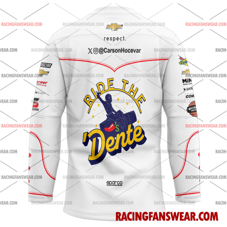 Nascar store - Loyal fans of Carson Hocevar's Men's Baseball Jersey,Women's Baseball Jersey,Kid's Baseball Jersey,Men's Hockey Jerseys,WoMen's Hockey Jerseys,Youth's Hockey Jerseys:vintage nascar racing suit,uniform,apparel,shirts,merch,merchandise,jersey,hoodie,jackets,shorts,sweatshirt,outfits,clothes
