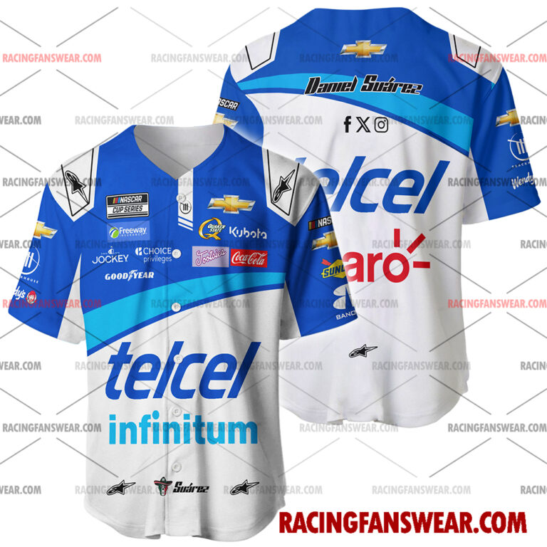 Nascar store - Loyal fans of Daniel Suarez's Men's Baseball Jersey,Women's Baseball Jersey,Kid's Baseball Jersey,Men's Hockey Jerseys,WoMen's Hockey Jerseys,Youth's Hockey Jerseys:vintage nascar racing suit,uniform,apparel,shirts,merch,merchandise,jersey,hoodie,jackets,shorts,sweatshirt,outfits,clothes