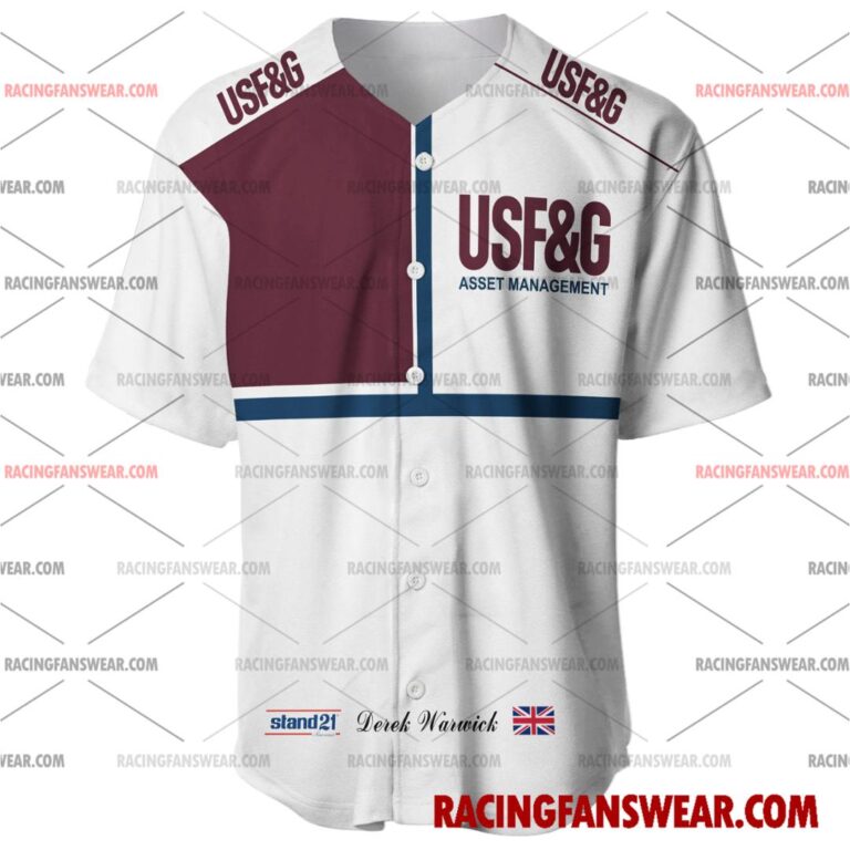Formula One store - Loyal fans of Derek Warwick's Men's Baseball Jersey,Women's Baseball Jersey,Kid's Baseball Jersey,Men's Hockey Jerseys,WoMen's Hockey Jerseys,Youth's Hockey Jerseys:vintage formula one racing suit,uniform,apparel,shirts,merch,merchandise,jersey,hoodie,jackets,shorts,sweatshirt,outfits,clothes