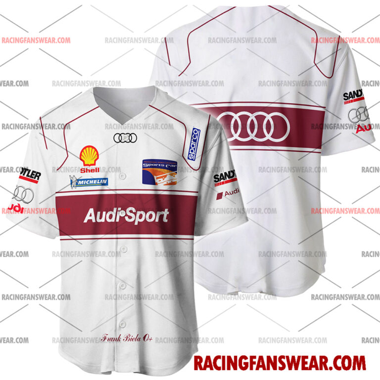 IndyCar store - Loyal fans of Frank Biela's Men's Baseball Jersey,Women's Baseball Jersey,Kid's Baseball Jersey,Men's Hockey Jerseys,WoMen's Hockey Jerseys,Youth's Hockey Jerseys:Vintage indycar racing suit,uniform,apparel,shirts,merch,merchandise,jersey,hoodie,jackets,shorts,sweatshirt,outfits,clothes