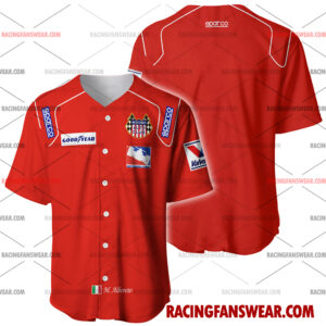 Formula One store - Loyal fans of Michele Alboreto's Men's Baseball Jersey,Women's Baseball Jersey,Kid's Baseball Jersey,Men's Hockey Jerseys,WoMen's Hockey Jerseys,Youth's Hockey Jerseys:vintage formula one racing suit,uniform,apparel,shirts,merch,merchandise,jersey,hoodie,jackets,shorts,sweatshirt,outfits,clothes