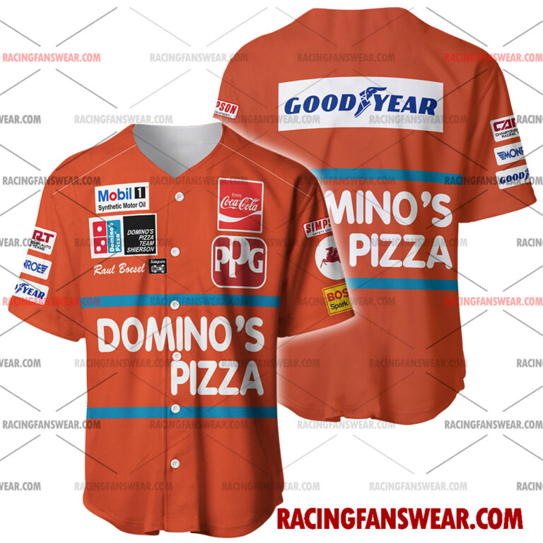 IndyCar store - Loyal fans of Raul Boesel's Men's Baseball Jersey,Women's Baseball Jersey,Kid's Baseball Jersey,Men's Hockey Jerseys,WoMen's Hockey Jerseys,Youth's Hockey Jerseys:Vintage indycar racing suit,uniform,apparel,shirts,merch,merchandise,jersey,hoodie,jackets,shorts,sweatshirt,outfits,clothes