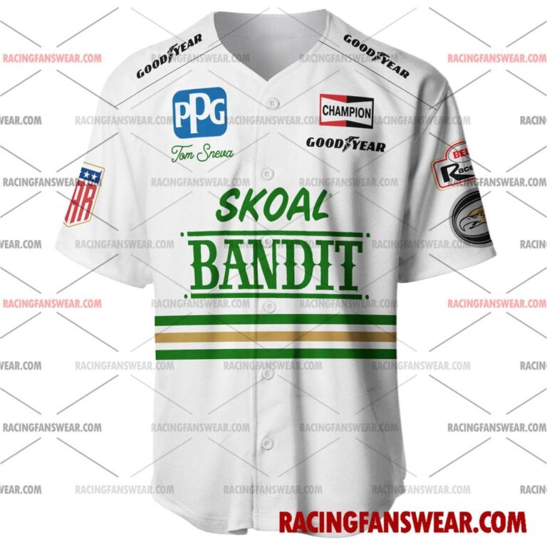 IndyCar store - Loyal fans of Tom Sneva's Men's Baseball Jersey,Women's Baseball Jersey,Kid's Baseball Jersey,Men's Hockey Jerseys,WoMen's Hockey Jerseys,Youth's Hockey Jerseys:Vintage indycar racing suit,uniform,apparel,shirts,merch,merchandise,jersey,hoodie,jackets,shorts,sweatshirt,outfits,clothes