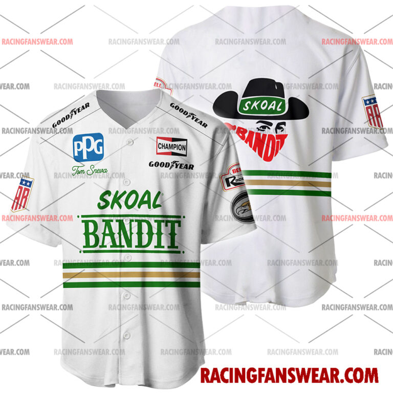 IndyCar store - Loyal fans of Tom Sneva's Men's Baseball Jersey,Women's Baseball Jersey,Kid's Baseball Jersey,Men's Hockey Jerseys,WoMen's Hockey Jerseys,Youth's Hockey Jerseys:Vintage indycar racing suit,uniform,apparel,shirts,merch,merchandise,jersey,hoodie,jackets,shorts,sweatshirt,outfits,clothes