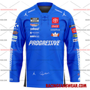 Nascar store - Loyal fans of Denny Hamlin's Men's Baseball Jersey,Women's Baseball Jersey,Kid's Baseball Jersey,Men's Hockey Jerseys,WoMen's Hockey Jerseys,Youth's Hockey Jerseys:vintage nascar racing suit,uniform,apparel,shirts,merch,merchandise,jersey,hoodie,jackets,shorts,sweatshirt,outfits,clothes