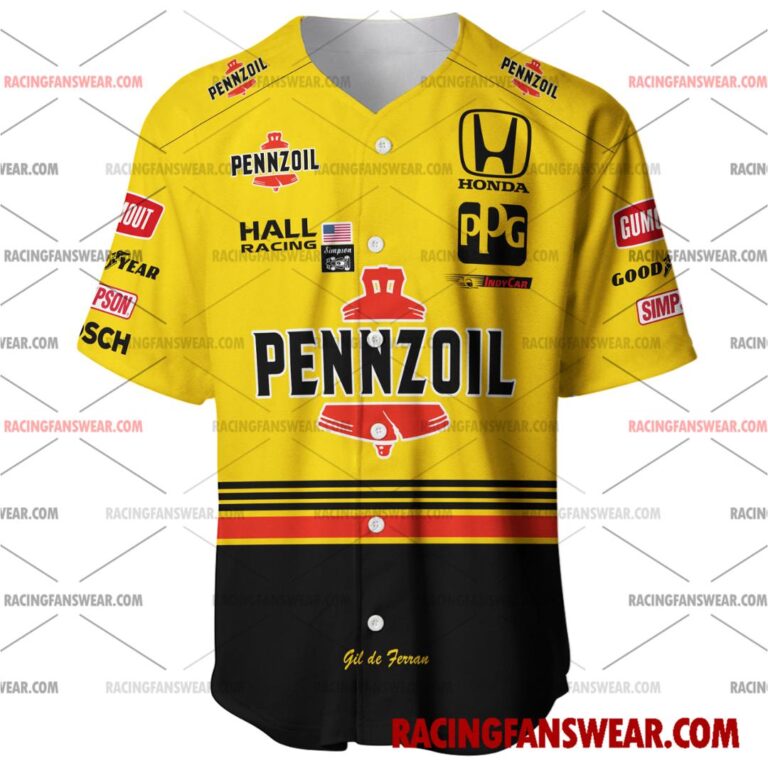 IndyCar store - Loyal fans of Gil de Ferran's Men's Baseball Jersey,Women's Baseball Jersey,Kid's Baseball Jersey,Men's Hockey Jerseys,WoMen's Hockey Jerseys,Youth's Hockey Jerseys:Vintage indycar racing suit,uniform,apparel,shirts,merch,merchandise,jersey,hoodie,jackets,shorts,sweatshirt,outfits,clothes