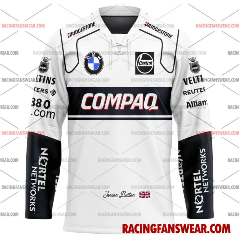 Formula One store - Loyal fans of Jenson Button's Men's Baseball Jersey,Women's Baseball Jersey,Kid's Baseball Jersey,Men's Hockey Jerseys,WoMen's Hockey Jerseys,Youth's Hockey Jerseys:vintage formula one racing suit,uniform,apparel,shirts,merch,merchandise,jersey,hoodie,jackets,shorts,sweatshirt,outfits,clothes