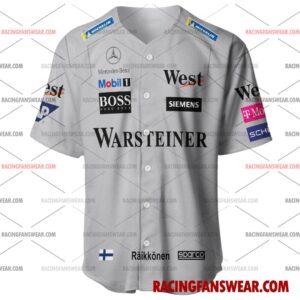 Kimi Räikkönen Formula One Racing 2004 Uniform Apparel Clothes Baseball Jersey Hockey Jersey 1 Formula One store - Loyal fans of Kimi Räikkönen's Men's Baseball Jersey,Women's Baseball Jersey,Kid's Baseball Jersey,Men's Hockey Jerseys,WoMen's Hockey Jerseys,Youth's Hockey Jerseys:vintage formula one racing suit,uniform,apparel,shirts,merch,merchandise,jersey,hoodie,jackets,shorts,sweatshirt,outfits,clothes