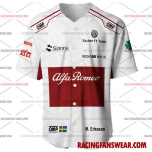 Marcus Ericsson Formula One Racing 2018 Uniform Apparel Clothes Baseball Jersey Hockey Jersey 1 Formula One store - Loyal fans of Marcus Ericsson's Men's Baseball Jersey,Women's Baseball Jersey,Kid's Baseball Jersey,Men's Hockey Jerseys,WoMen's Hockey Jerseys,Youth's Hockey Jerseys:vintage formula one racing suit,uniform,apparel,shirts,merch,merchandise,jersey,hoodie,jackets,shorts,sweatshirt,outfits,clothes