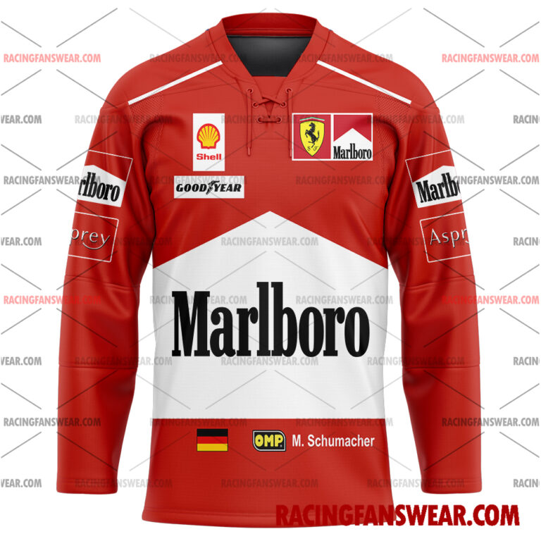 Formula One store - Loyal fans of Michael Schumacher's Men's Baseball Jersey,Women's Baseball Jersey,Kid's Baseball Jersey,Men's Hockey Jerseys,WoMen's Hockey Jerseys,Youth's Hockey Jerseys:vintage formula one racing suit,uniform,apparel,shirts,merch,merchandise,jersey,hoodie,jackets,shorts,sweatshirt,outfits,clothes