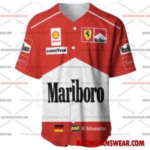 Michael Schumacher Formula One Racing 1997 Uniform Apparel Clothes Baseball Jersey Hockey Jersey 1 Formula One store - Loyal fans of Michael Schumacher's Men's Baseball Jersey,Women's Baseball Jersey,Kid's Baseball Jersey,Men's Hockey Jerseys,WoMen's Hockey Jerseys,Youth's Hockey Jerseys:vintage formula one racing suit,uniform,apparel,shirts,merch,merchandise,jersey,hoodie,jackets,shorts,sweatshirt,outfits,clothes